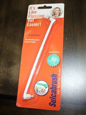 SULCABRUSH❤️For Healthy Gums Dental Oral Cleaning Gum Brush White Burgundy Teal